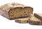 Rye homemade cut bread with useful additives