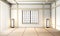 Ryokan Room empty zen very japanese style with tatami mat floor.3D rendering