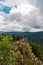 Rysi skala rock formation in Jeseniky mountains in Czech republic