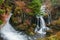 Ryuzu Falls with autumn in Nikko