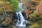 Ryuzu waterfall in autumn, Nikko, Japan