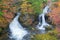 Ryuzu waterfall in autumn, Nikko, Japan