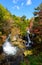 Ryuzu waterfall in Autumn, in Nikko, Japan