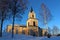 RÃ¥neÃ¥ church in winter sun