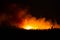 S`Albufera, Majorca, Spain - September 26 2020: The fire that lasts more than 24 hours in s`Albufera in the area in Can Picafort