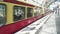 S-Bahn train departing from Berlin Hauptbahnhof, main railway station