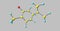 S-Carvone molecular structure isolated on white