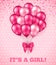 It\'s a Girl, Baby Shower Background