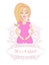 It\'s A Girl! - pregnant woman card