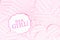 It`s a girl sign at the baby shower party. Pink patterns background. Baby shower celebration concept