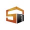 S Letter Cube Building Construction 3D Logo Icon