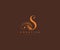 S letter luxury flourishes ornament logo