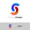 S logo with colorful design, swoosh icons
