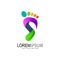 S logo, Soles of the feet logo vector  template