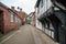 S Marys passage in Stafford uk with old buildings