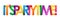 IT`S PARTY TIME! colorful overlapping letters banner