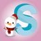 S Snow Alphabet icon great for any use. Vector EPS10.