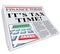 It\'s Tax Time Newspaper Headline Taxes Deadline Reminder