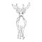 It\\\'s a very beautiful Brow - antlered deer picture.