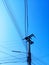 It\\\'s a very beautiful Electric pole picture.