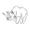 It\\\'s a very beautiful rhinoceros picture.