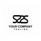 S22S, SZZS, SNS initials geometrical logo and vector icon
