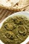 Saag Mushroom it is a north Indian vegetable