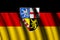 Saarland waving flag illustration.