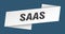 saas banner template. saas ribbon label.