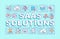 SaaS solutions word concepts banner