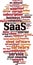 SaaS word cloud