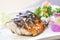 Saba steak or blue mackerel steak