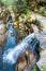 Sabbaday Falls waterfall in the White Mountain National Forest in New Hampshire, USA