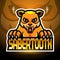 Sabertooth esport logo mascot design