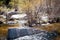 Sabino creek running through the rocks and trees