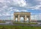 Sablette gate in Algiers built in 2015.The gate is sampled as symbol of french glory arch of Triumph architecture in Paris France