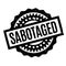 Sabotaged rubber stamp
