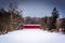 Sach\'s Covered Bridge during the winter, near Gettysburg, Pennsy