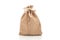 sack fabric bag on white background