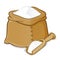 Sack Full of Flour With Wooden Scoop