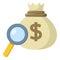 Sack of Money Investment Concept Flat Icon