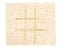 Sackcloth with Tic Tac Toe game pattern