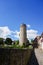 Sackturm in Warburg. Historical sight at the old city gate.