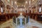 Sacramento, California - July 6, 2018: Nave of Cathedral of the Blessed Sacrament.