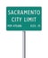 Sacramento City Limit road sign