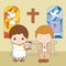 Sacraments of christianity cartoons