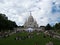 Sacre Coeur Basilica in summer day. Large medieval cathedral. August 05, 2009, Paris, France, Europe