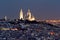 Sacre coeur at the submit of Montmartre, Paris