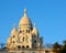 Sacre coeur at sunset, paris