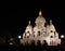 Sacre Couer Cathedral in Paris, by night